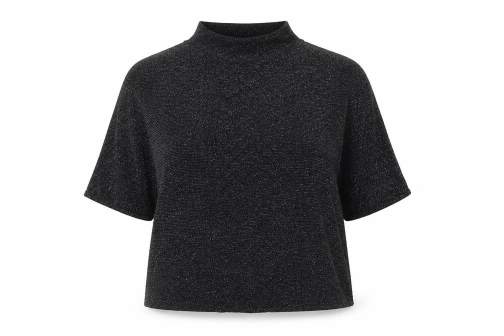 Next Women's Black Blouse Size 20 Viscose Metallic