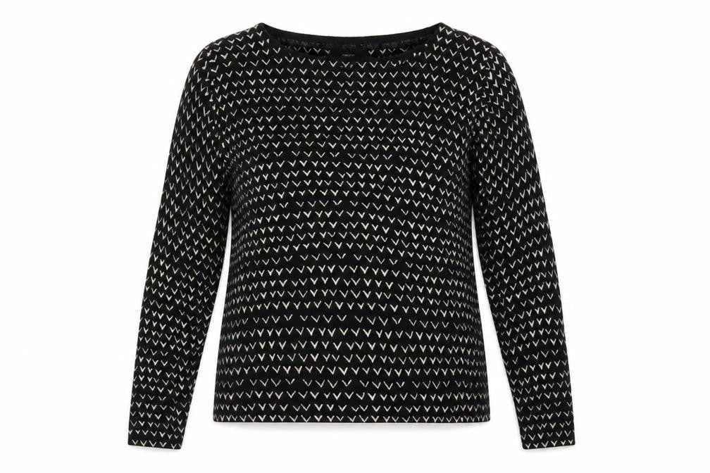 Next Women's Black Geometric Pullover Jumper Size 14