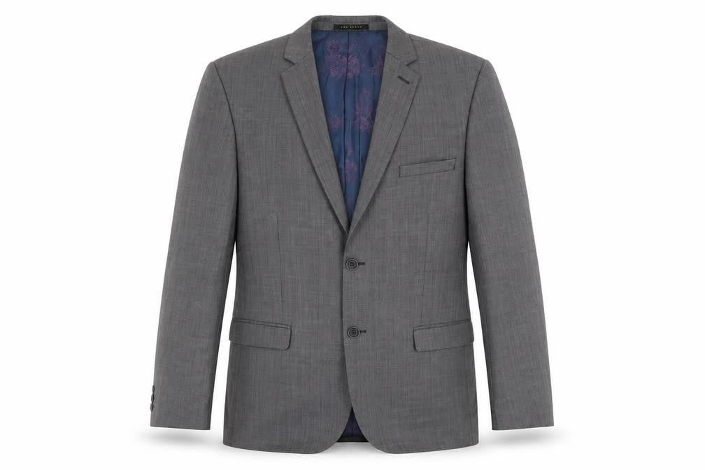 Ted Baker Men's Grey Wool Blazer, 38R, Formal Jacket