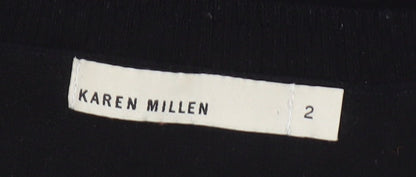 Karen Millen Women's Black Pullover Jumper Size 6
