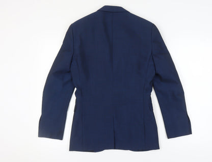Next Men's Slim Fit Blue Suit Jacket, 34 Short