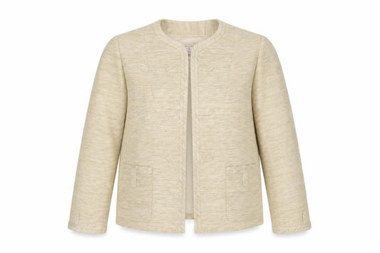Johnson Dong Women’s Beige Blazer Size 14