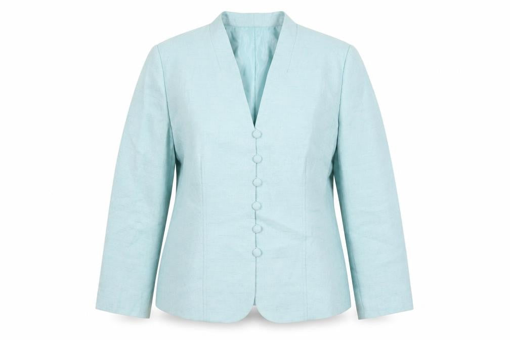 Eastex Women's Blue Suit Jacket, Size 14, Lined