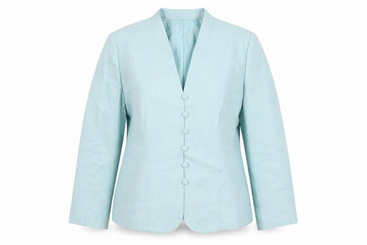 Eastex Women's Blue Suit Jacket, Size 14, Lined