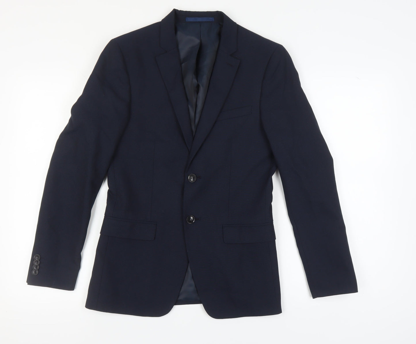 Topman Mens Blue Slim Blazer Jacket 34R