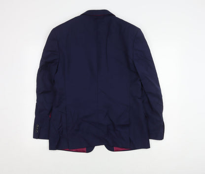 Performance Suit Men's Blue Jacket Size 40 Regular Fit