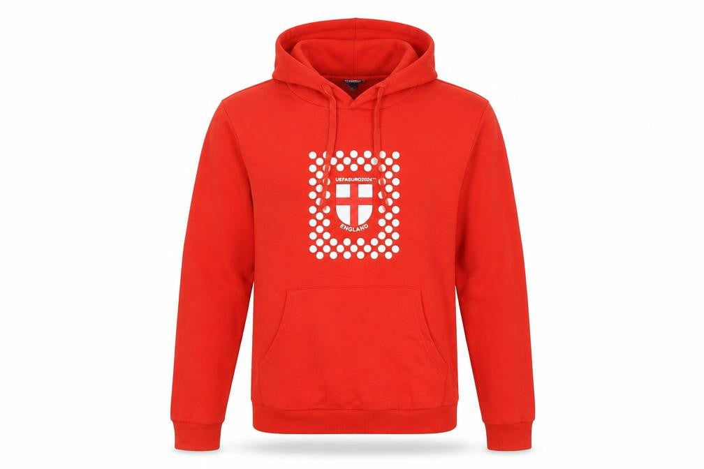 UEFA EURO 2024 Men's Red Pullover Hoodie M