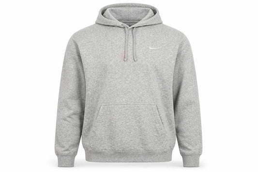 Nike Men's Grey Hoodie L - Logo, Pullover, Hooded, Casual