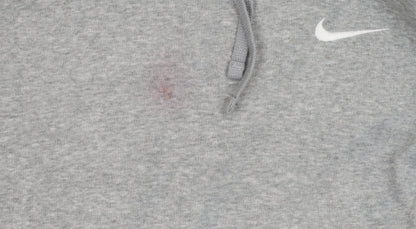 Nike Men's Grey Hoodie L - Logo, Pullover, Hooded, Casual