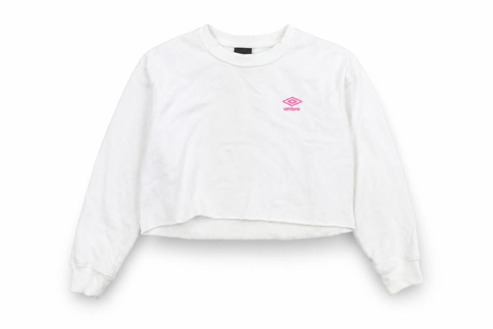 Umbro Women's White Pullover Sweatshirt - S, Logo