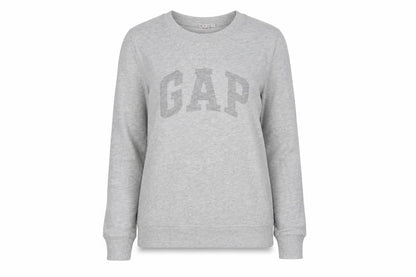 Gap Women's Grey Pullover Sweatshirt S, Casual Crew Neck