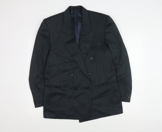 Création G.L. Men's Blue Strip Blazer, 40R
