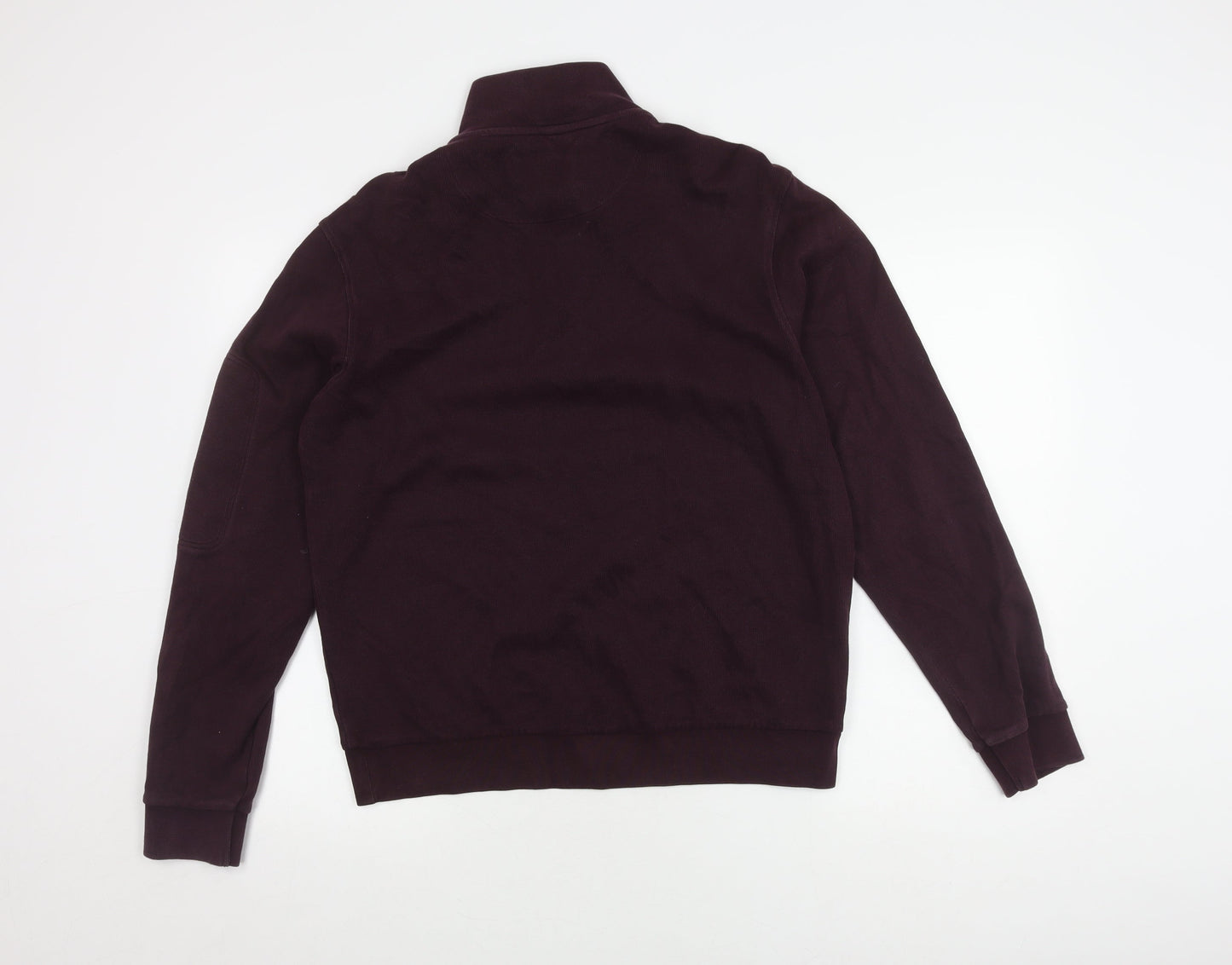 Marks and Spencer Men's Purple Full Zip Sweatshirt M