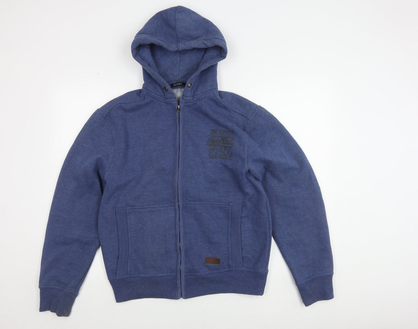 Dunnes Men's Blue Full Zip Hoodie, Medium