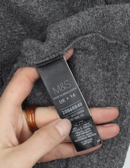 Marks and Spencer Women's Grey Basic Jacket Size 14