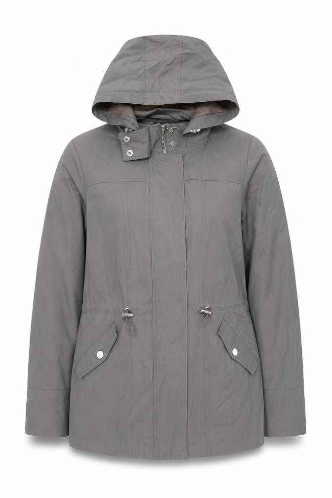 John Lewis Women's Grey Parka Jacket Size 10