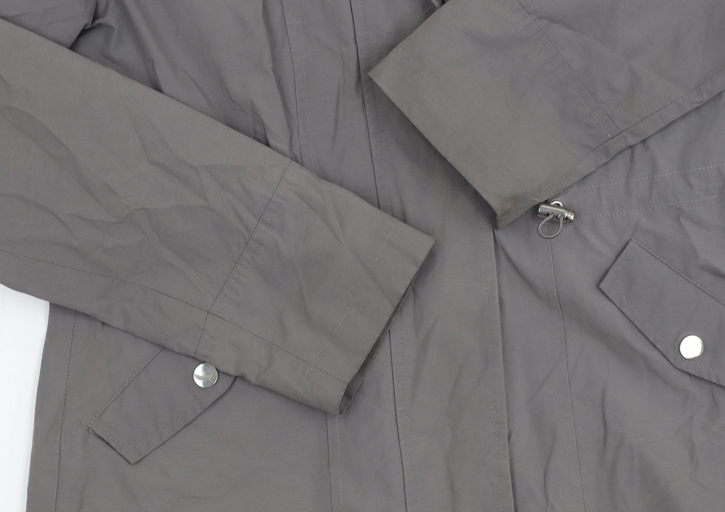 John Lewis Women's Grey Parka Jacket Size 10