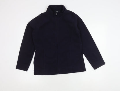 Isle Essentials Women's Blue Fleece Jacket Size M