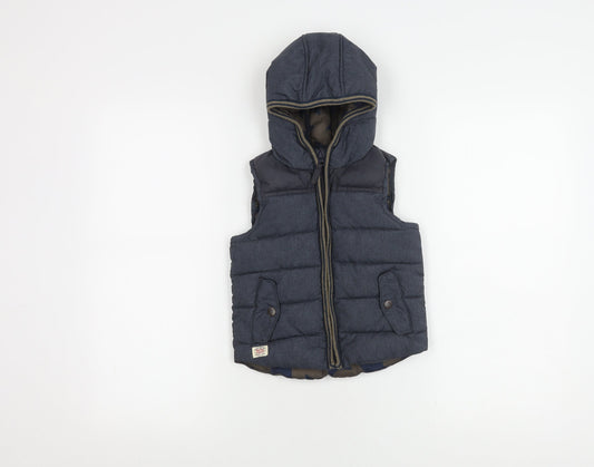 Next Boys' Hooded Puffer Jacket 2-3 Years Polyester