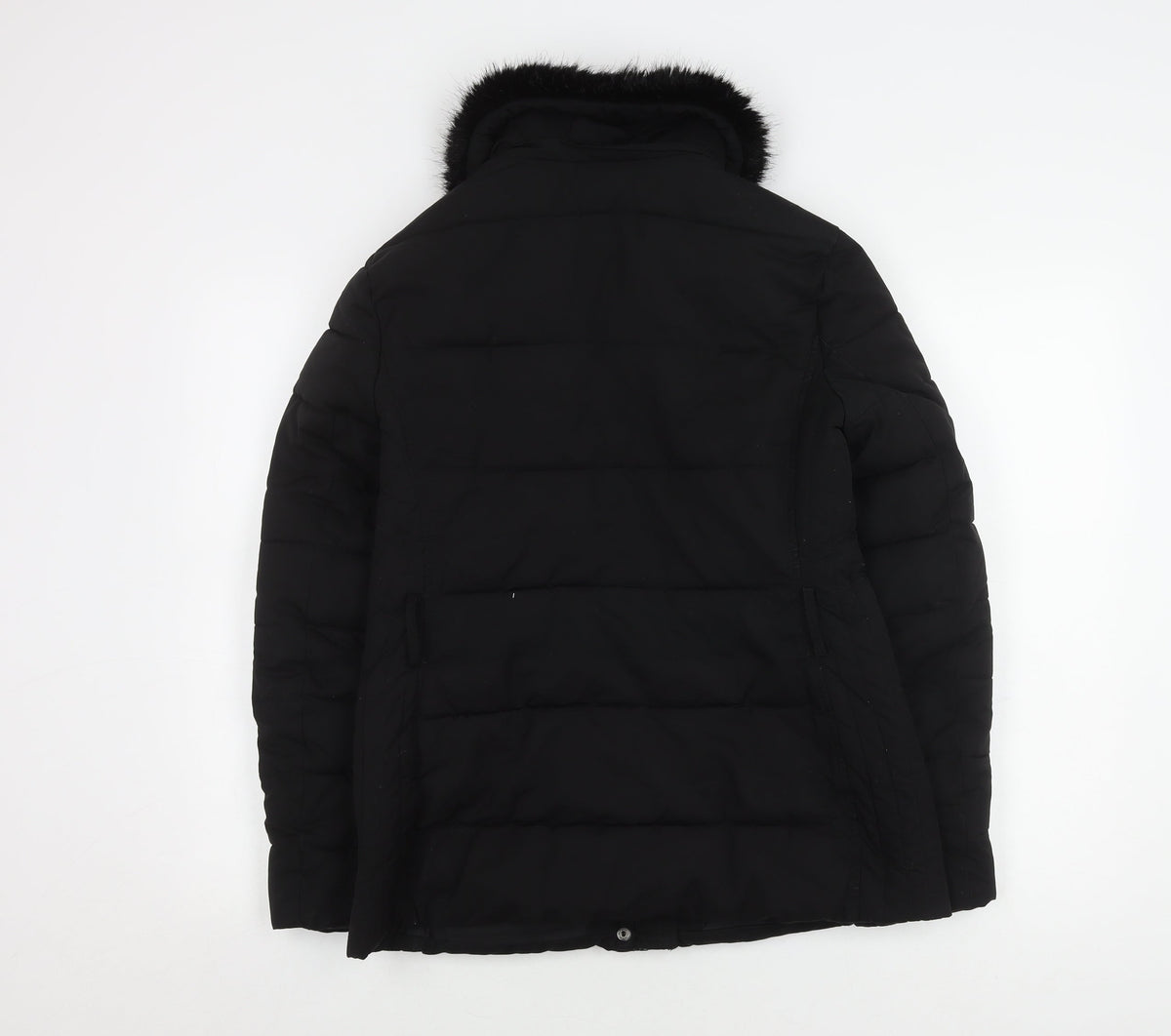 Warehouse Women's Black Puffer Jacket Size 10