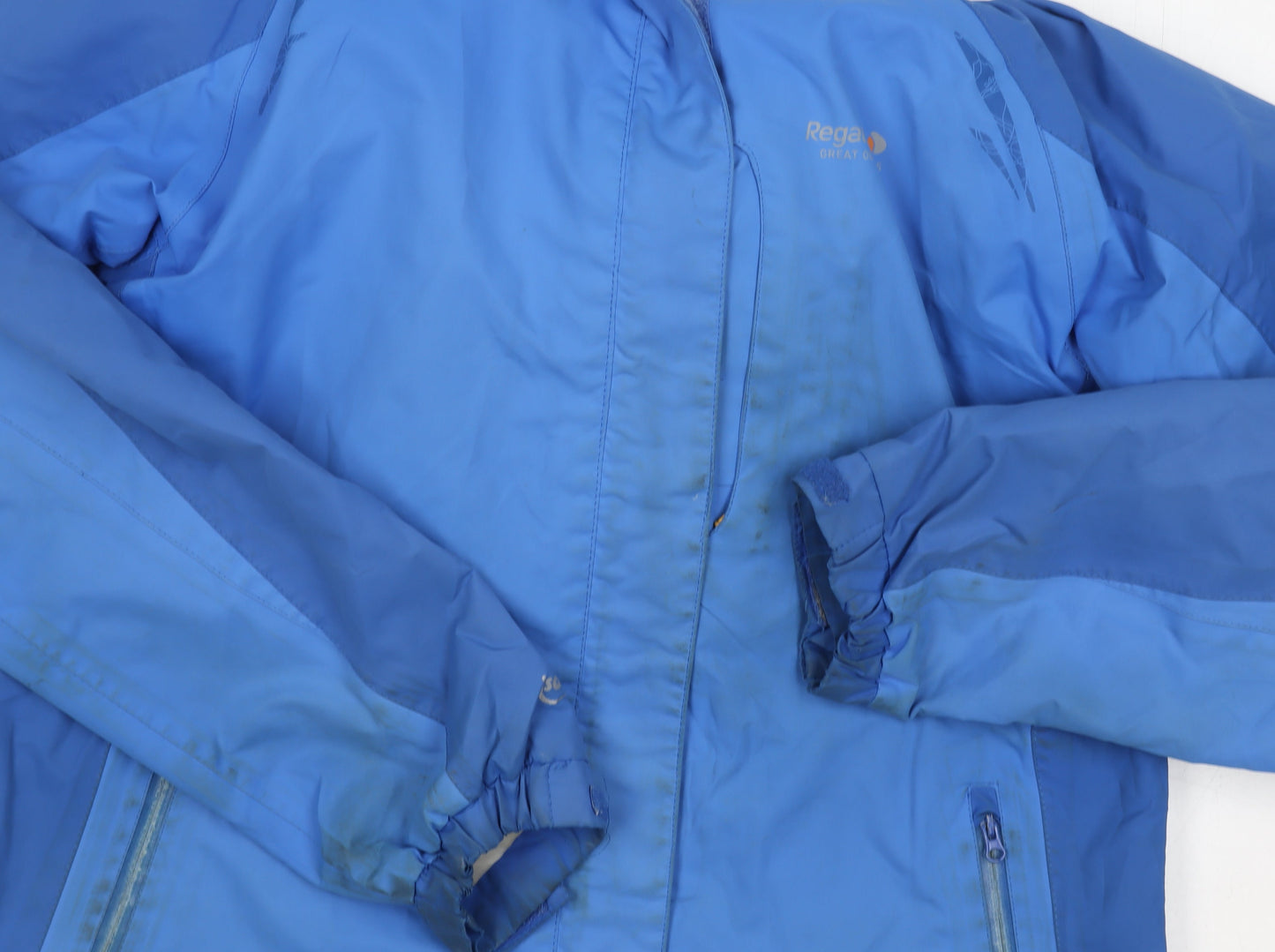 Regatta Women's Blue Waterproof Rain Coat Size 12