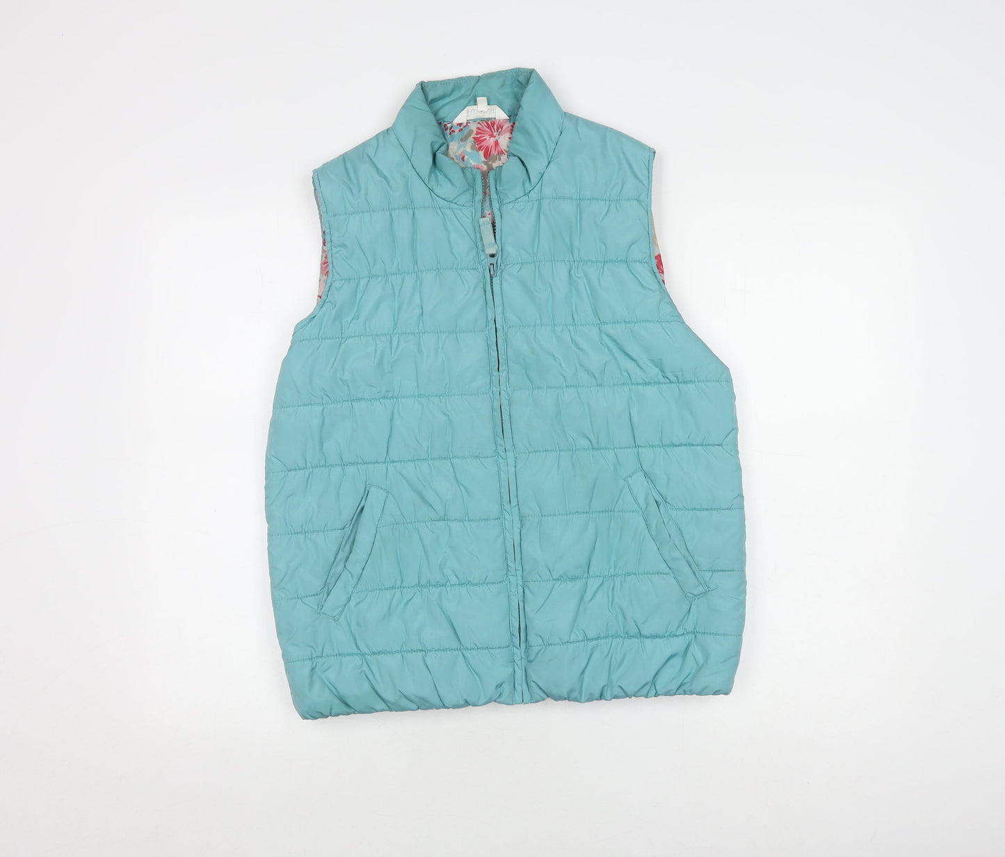 Tulchan Women's Blue Quilted Waistcoat, Size 12