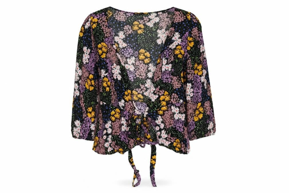 Myleene Klass Women's Multicoloured Wrap Blouse Size 10