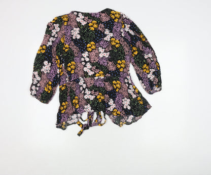 Myleene Klass Women's Multicoloured Wrap Blouse Size 10