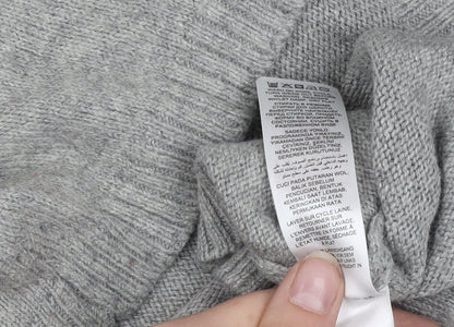 Brand and care label for Mantaray Women's Grey Penguin Jumper, size 10