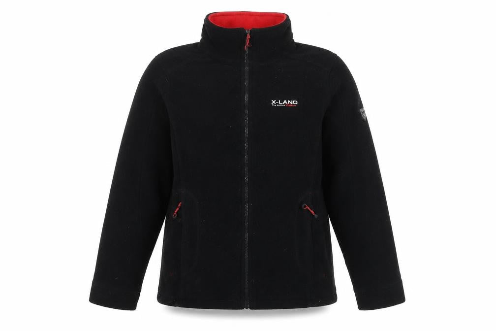 XtrmLand Women's Black Fleece Jacket, Size L