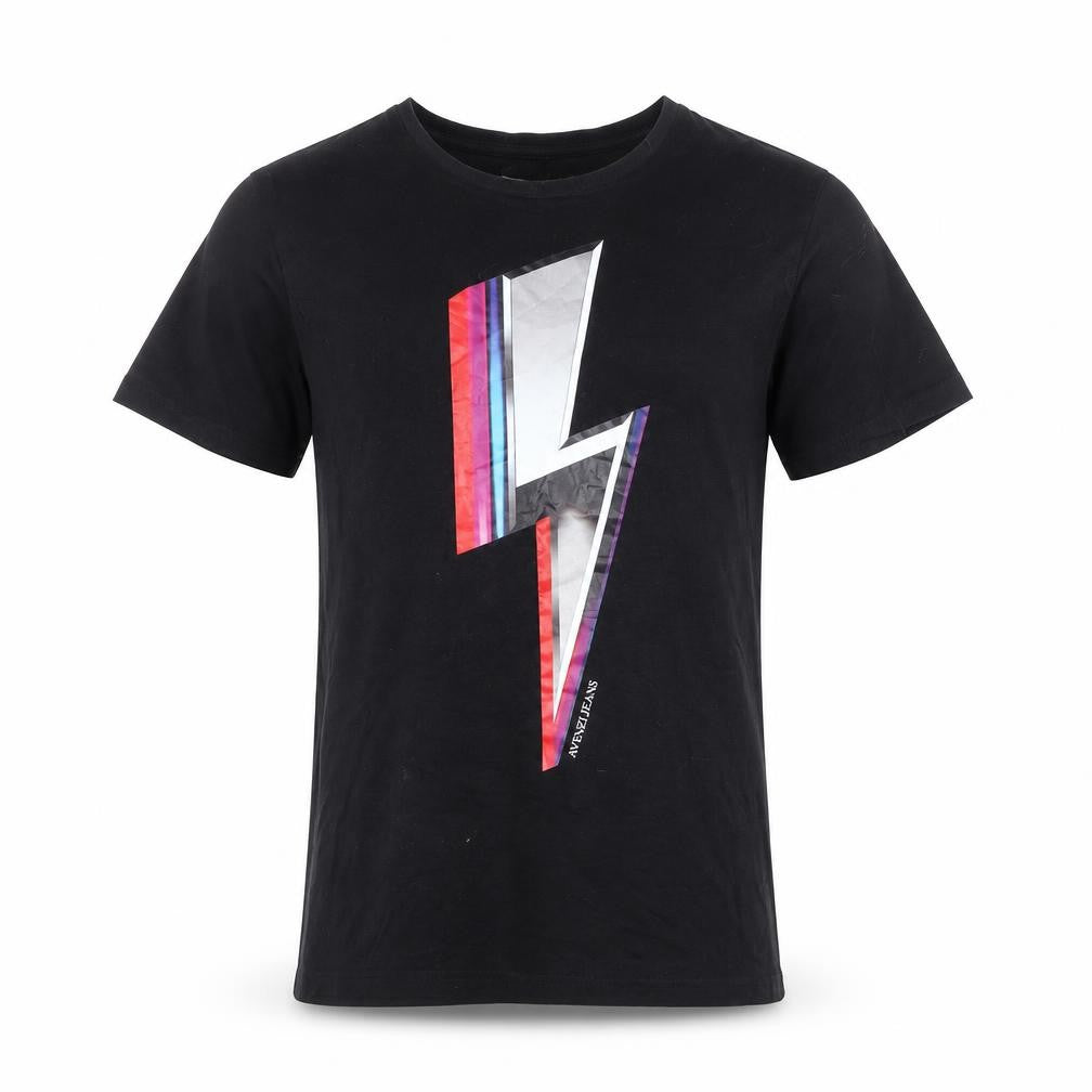Avenzi Men's Black M Graphic Print T-Shirt