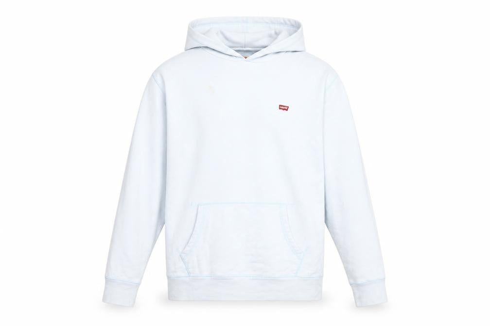 Levi's Men's Blue Pullover Hoodie, Size M, Lightweight