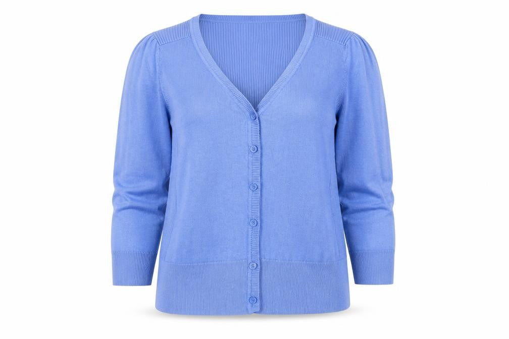 Red Herring Women's Blue Cardigan, Size 12, V-neck
