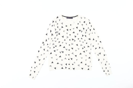 Marks and Spencer Women's Ivory Cardigan, Size 8
