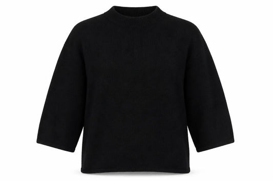 boohoo Women's Black Mock Neck Jumper Size L