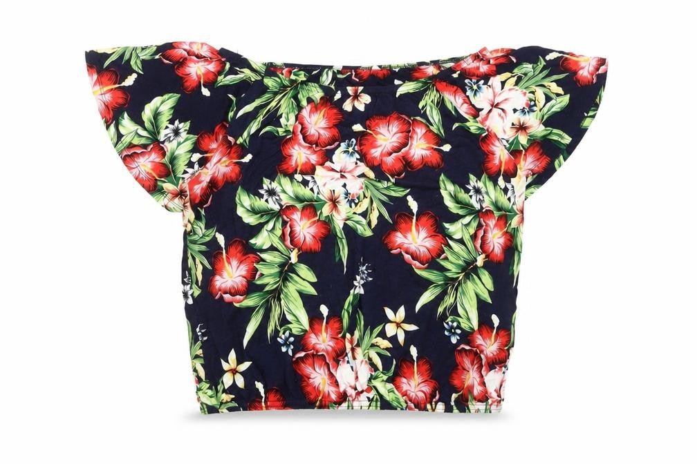 Red Herring Women's Floral Off-Shoulder Blouse, Size 14