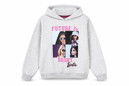 George Girls Grey Barbie Pullover Hoodie 11-12 Years