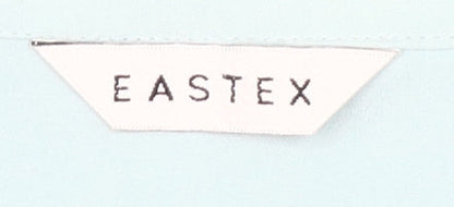 Eastex Women's Blue Long Sleeve Collared Blouse Size 16