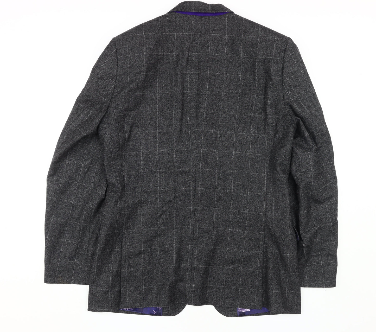 Ted Baker Men's Grey Check Blazer 38R Regular Fit