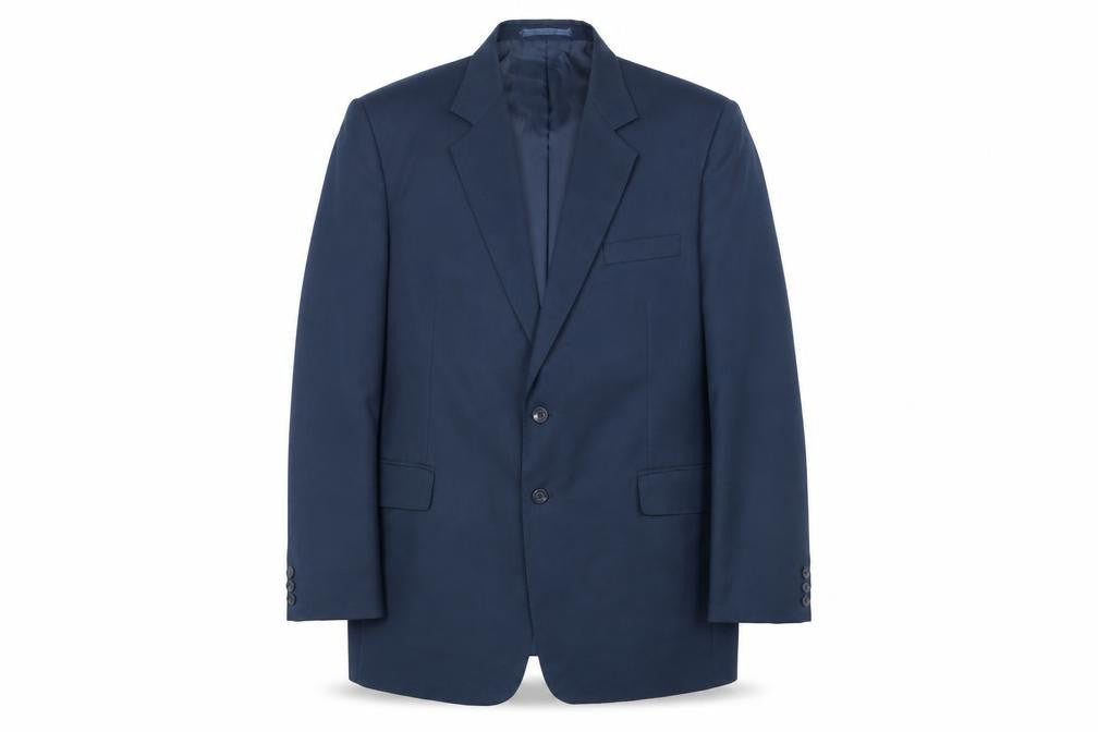 André Cori Men's Blue Blazer, 44 Regular Fit, Notch Lapel