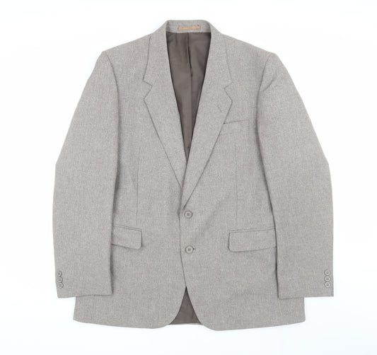 Canda Men's Grey Blazer Jacket, 42R Classic Business Style