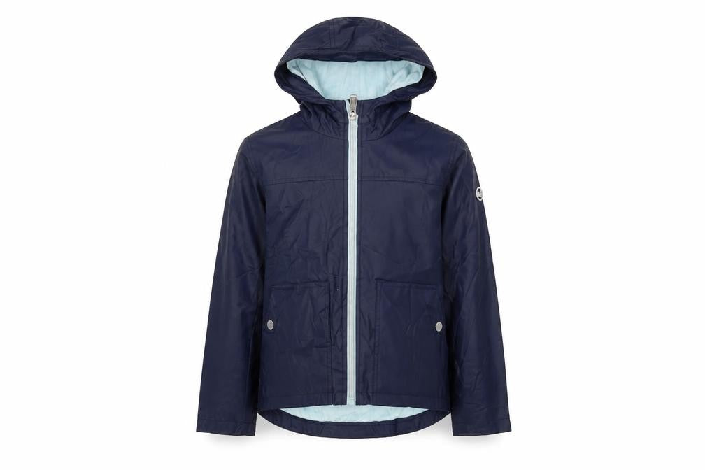 Michael Kors Girls Blue Hooded Rain Coat 6-7 Years