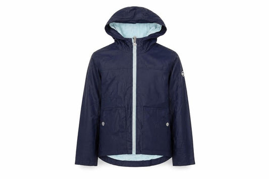 Michael Kors Girls Blue Hooded Rain Coat 6-7 Years