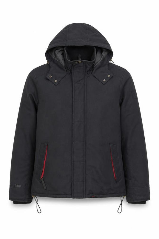 FatFace Men's Black Parka Jacket, Size S, Hooded
