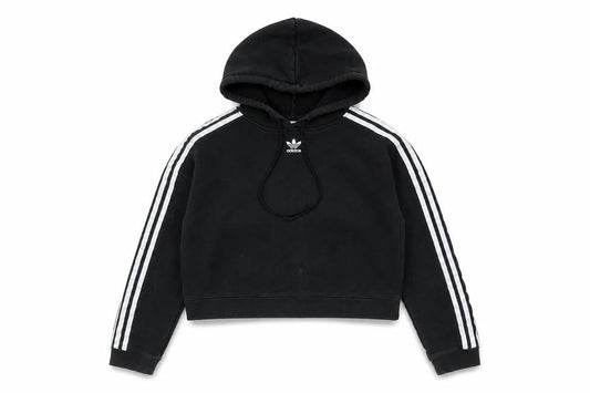 Front view of Adidas Women's Black XS Hoodie Pullover with Logo