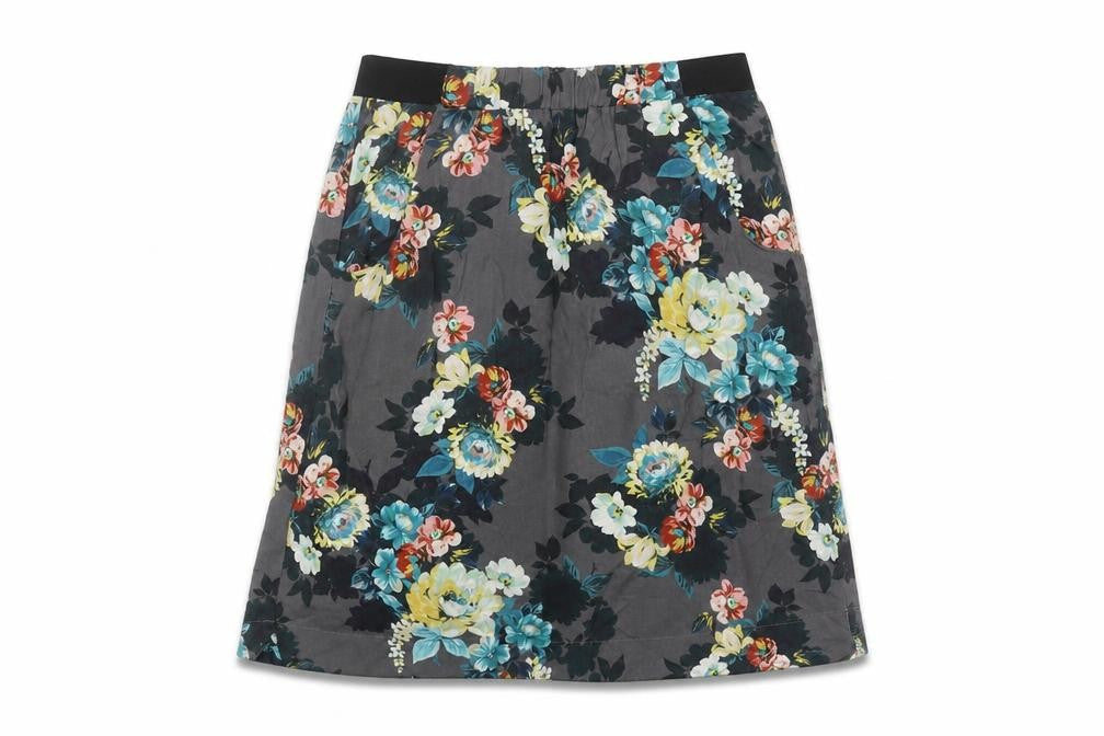 Laura Ashley Women's Floral Multicoloured A-Line Skirt