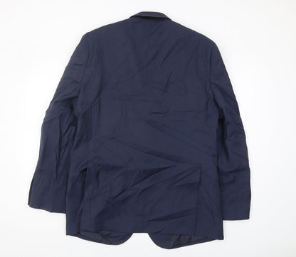 Austin Reed Men's Navy Blue Wool Blazer Size 42R