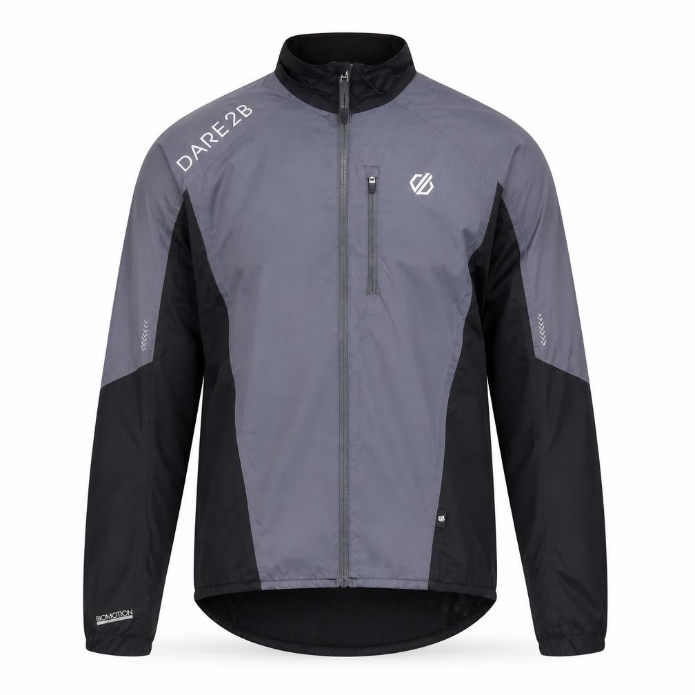 DARE 2B Men's Black Grey Windbreaker Jacket 2XS