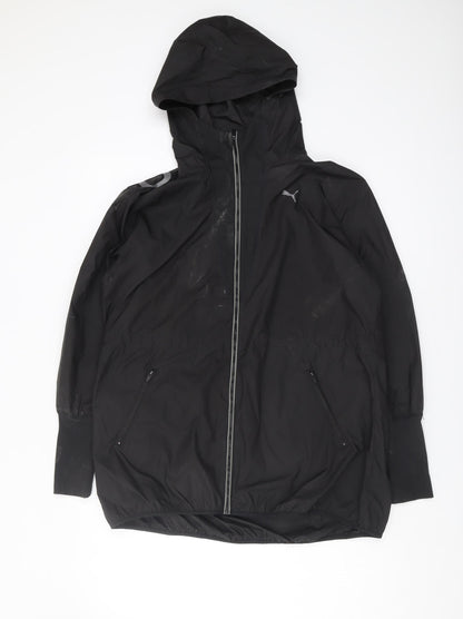 Additional front view of Puma Women's Black Windbreaker Jacket, size 10