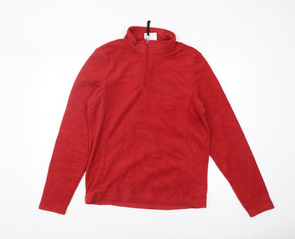 TOG24 Red 1/4 Zip Fleece Sweatshirt - Men's S